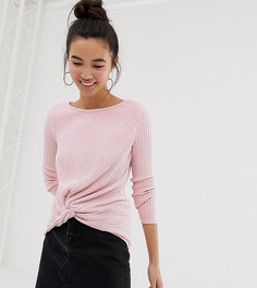 Топ с перекрученной отделкой New Look - Розовый