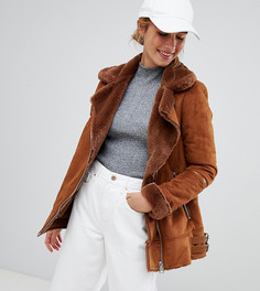 Куртка в байкерском стиле Pull&Bear - Коричневый