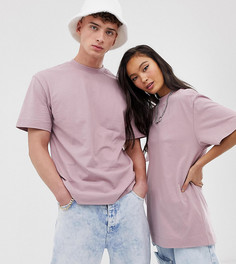 Пыльно-розовая футболка COLLUSION - Unisex - Розовый