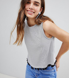 Топ свободного кроя с отделкой помпонами New Look - Мульти