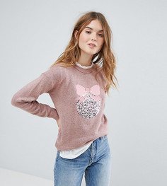 Новогодний джемпер с пайетками New Look - Розовый