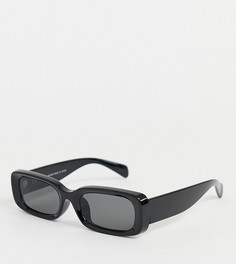 Черные солнцезащитные очки в прямоугольной оправе Weekday Resort Capsule - Черный