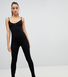 Комбинезон с глубоким вырезом на спине PrettyLittleThing - Черный