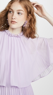 Glamorous Lilac Pleated Dress