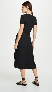 Rosetta Getty Short Sleeve Apron Wrap Tunic