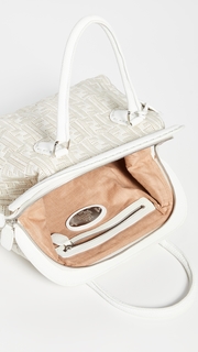 What Goes Around Comes Around Fendi White Woven Handbag