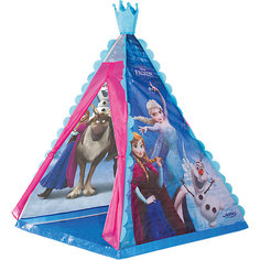 Палатка-вигвам с ночником John "Холодное сердце", голубая