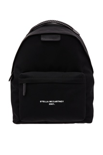 Черный рюкзак с логотипом Stella Mc Cartney