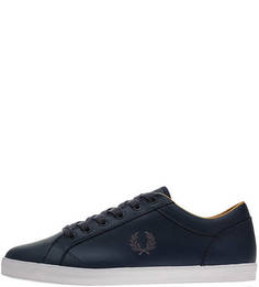 Синие кожаные кеды Fred Perry