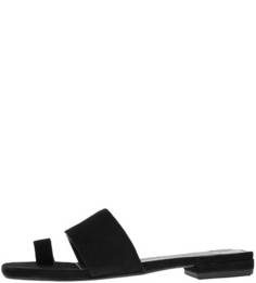 Замшевые шлепанцы черного цвета Becky Vagabond