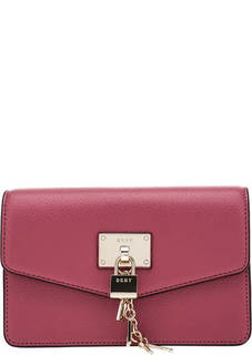 Поясная сумка из зерненой кожи с откидным клапаном Dkny