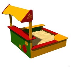 Песочница ROMANA с козырьком