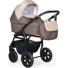 Коляска 3 в 1 Indigo CHARLOTTE 18 F Ch 37 (коричневый+бежевый)