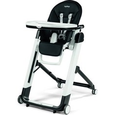Стульчик для кормления Peg-Perego SIESTA FOLLOW ME LICORICE , (черный/эко-кожа) (GL000885207)