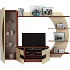 Шкаф комбинированный Сильва НМ 013.52 Ларго ясень/ваниль глянец Silva