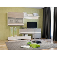 Шкаф комбинированный Сильва НМ 013.09 Лофт-2 ясень шимо/белый Silva