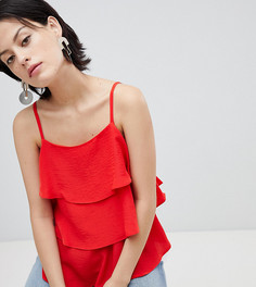 Ярусный топ на бретельках River Island - Красный