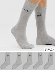 5 пар носков French Connection FCUK - Серый