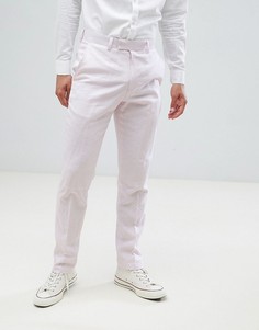 Льняные брюки узкого кроя French Connection Wedding - Розовый