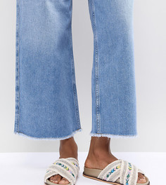 Шлепанцы с отделкой River Island - Белый