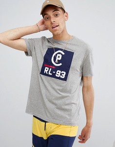 Серая меланжевая футболка с принтом Polo Ralph Lauren CP-93 Capsule - Серый