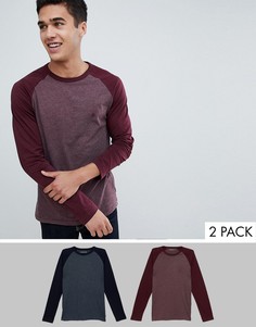 Набор из 2 топов с рукавами реглан French Connection - Темно-синий