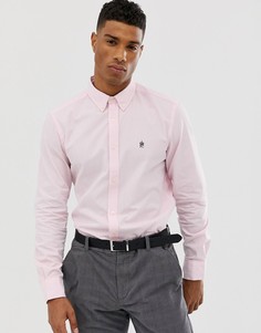 Оксфордская рубашка с воротником на пуговицах и логотипом French Connection - Розовый