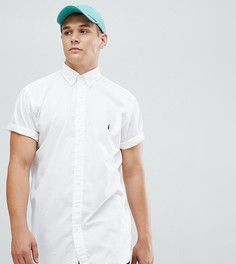 Белая рубашка с короткими рукавами и логотипом Polo Ralph Lauren Big & Tall - Белый