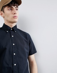 Черная оксфордская рубашка с короткими рукавами и логотипом Polo Ralph Lauren - Черный