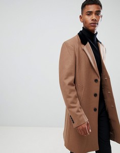 Премиум-пальто с добавлением шерсти и бархатным воротником French Connection - Рыжий