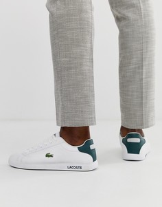 Белые кожаные кроссовки Lacoste Graduate LCR3 118 1 - Белый