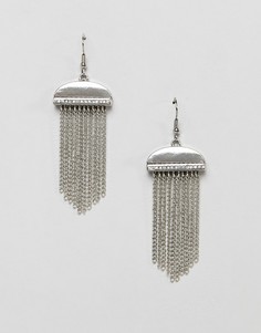 Серьги с цепочками French Connection - Серебряный