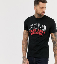 Черная футболка классического кроя с принтом логотипа Polo Ralph Lauren эксклюзивно для ASOS - Черный