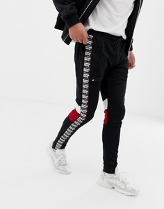 Черные джоггеры с отделкой кантом Superdry - Черный