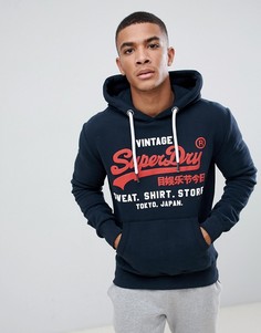 Темно-синий худи Superdry - Темно-синий