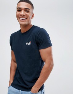 Темно-синяя футболка Superdry Orange - Темно-синий