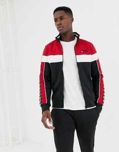 Черно-красная спортивная куртка со вставками Superdry - Черный