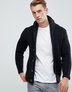 Черный кардиган с шалевым воротником Superdry Jacob - Черный