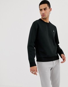 Черный свитшот с круглым вырезом и логотипом Polo Ralph Lauren - Черный
