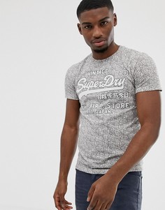 Белая футболка со сплошным принтом логотипа Superdry - Белый