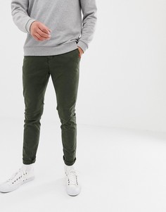 Узкие чиносы цвета хаки Superdry International - Зеленый