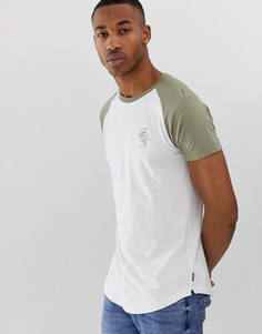 Длинная футболка с рукавами реглан и логотипом French Connection - Мульти