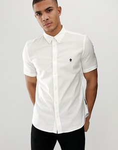 Оксфордская рубашка с короткими рукавами French Connection - Белый