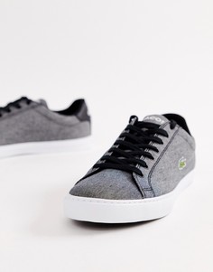 Черные кроссовки с вулканизированной подошвой Lacoste - Черный