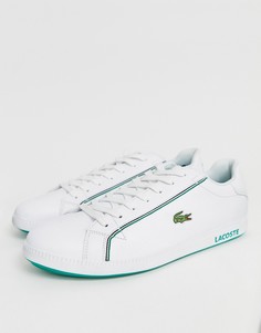 Белые кожаные кроссовки Lacoste Graduate - Белый