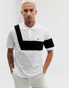 Хлопковая футболка-поло Lacoste 85th anniversary - Белый