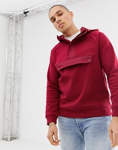 Худи с логотипом Lacoste - Красный