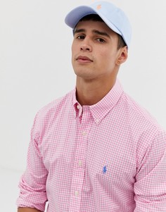 Голубая бейсболка с логотипом Polo Ralph Lauren - Черный