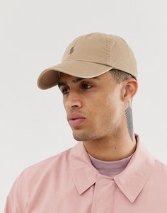 Бейсболка цвета хаки с логотипом Polo Ralph Lauren - Зеленый