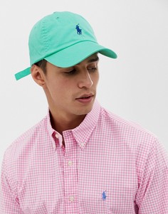 Зеленая бейсболка с логотипом Polo Ralph Lauren - Зеленый